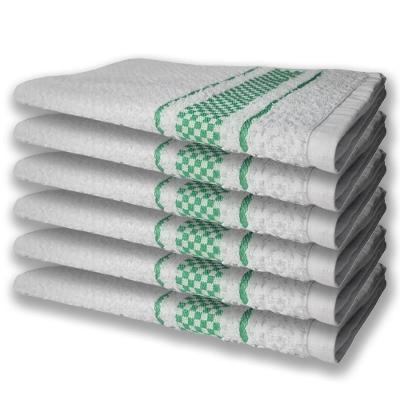 6 Panos De Prato Atoalhado Felpudo 370G/M² Premium Verde