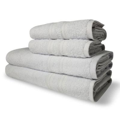 Jogo De Toalhas Lisboa 4 Pçs - 2 Banho E 2 Rosto 430g/m² 100% Algodão Branco