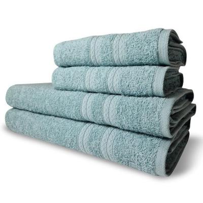 Jogo De Toalhas Lisboa 4 Pçs - 2 Banho E 2 Rosto 430g/m² 100% Algodão Verde