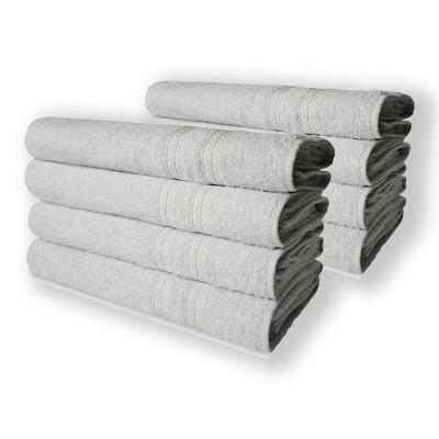 Kit 8 Toalhas De Banho Lisboa 100% Algodão 430g/m 80x150cm Branco