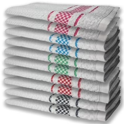 10 Panos De Prato Atoalhado Felpudo Pr+vm+vd+az+rs
