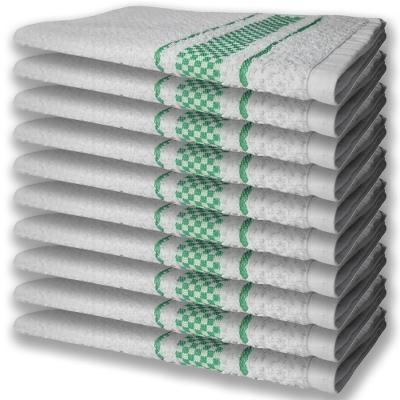 10 Panos De Prato Atoalhado Felpudo Premium Verde