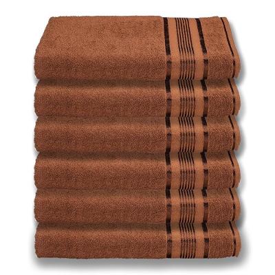 6 Toalhas Plus Size Grossa E Macia 80x180 Marrom