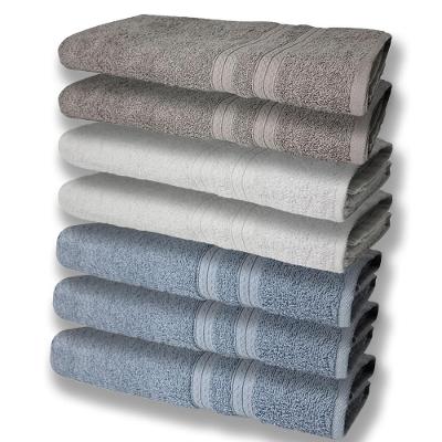 7 Toalhas Grande E Grossa 3 Azul 2 Branco 2 Cinza