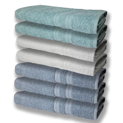 7 Toalhas Grande E Grossa 3 Azul 2 Branco 2 Verde