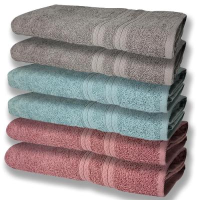 6 Toalhas Grande E Grossa Rose Verde e Cinza