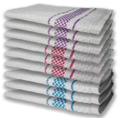 9 Panos De Prato Atoalhado Felpudo Azul Rosa e Roxo