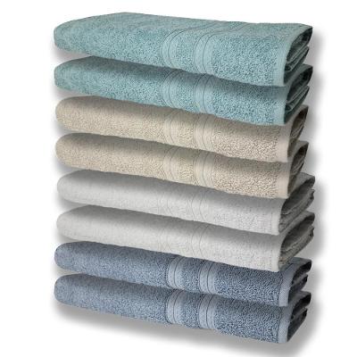 8 Toalhas Grande E Grossa 2 Azul 2 Branco 2 Bege 2 Verde
