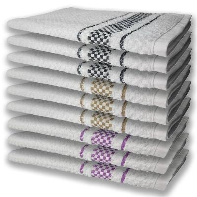 9 Panos De Prato Atoalhado Felpudo Roxo Marrom e Preto