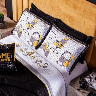 Jogo De Cama Branco Casal 04 Peças Micr 180 Fios