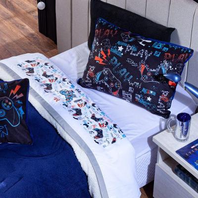 Jogo De Cama Game Win Branco Queen 04 Peças Micr 180 Fios