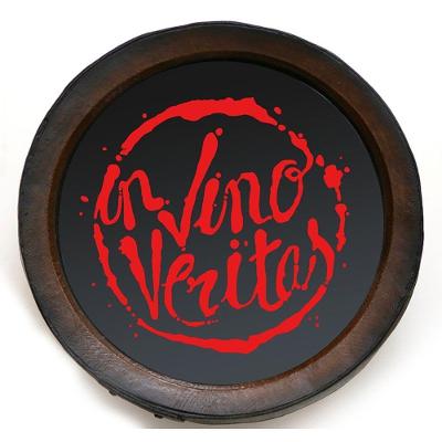 Quadro Decorativo Porta Rolhas Redondo In Vino - Grande
