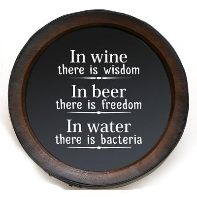 Quadro Decorativo Porta Rolhas Redondo In Wine Wisdom