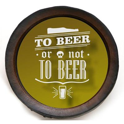 Quadro Decorativo Porta Rolhas Redondo To Beer Or Not