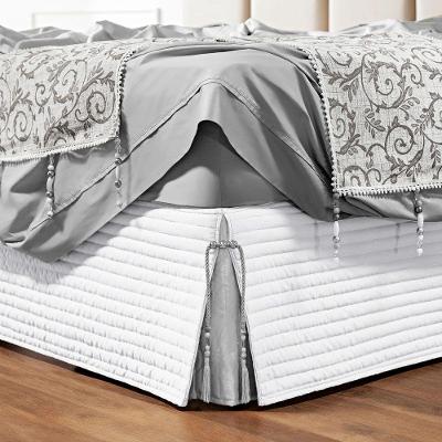 Saia Cama Box Casal Stylle 200 Fios Matelado Branca