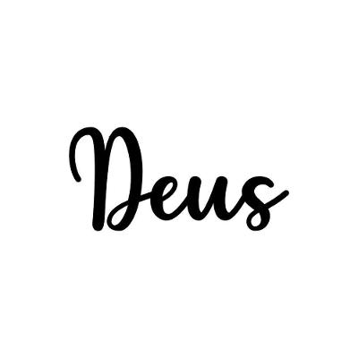 Arte Deus 27,5cmx13cm - Cria Arte Laser Preto