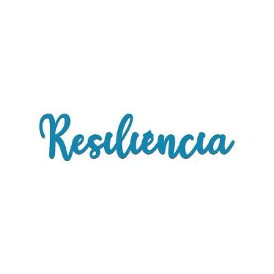 Arte Resiliência 38cmx9cm - Cria Arte Laser Azul