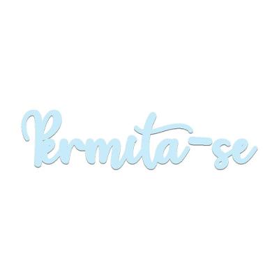 Arte Permita-se 38cmx9,5cm - Cria Arte Laser Azul Claro