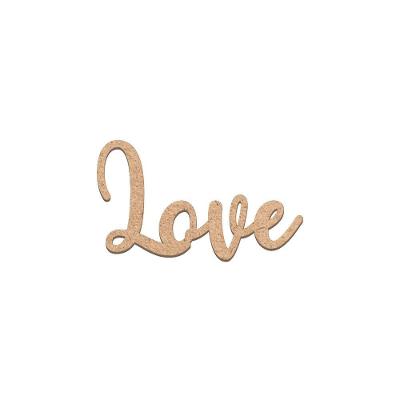 Arte Love Mdf Cru 25,5cmx15cm - Cria Arte Laser Cru
