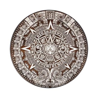 Calendário Asteca Decorativo Mdf 30Cm Branco