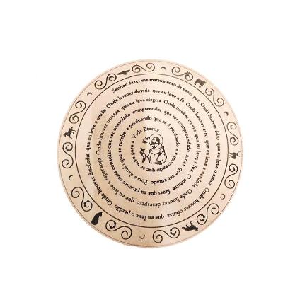 Mandala Oração De São Francisco Mdf 60cm Natura