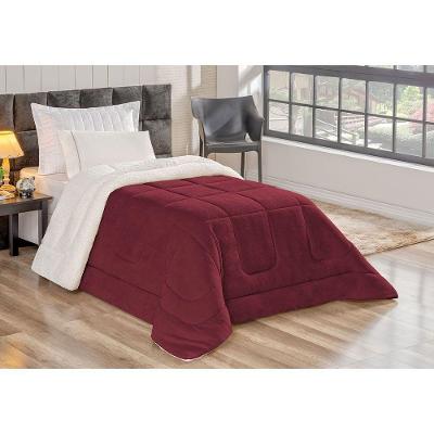 Coberdrom Casal Soft Marsala Valle Enxovais 1 Peça