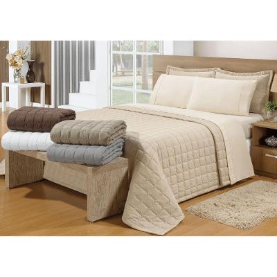 Cobre Leito King Soft Areia Valle Enxovais 2 Peças