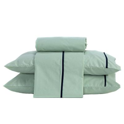 Jogo De Cama Queen 04 Peças C/ Viés Cor Verde