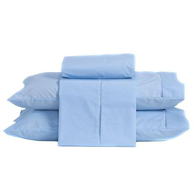 Jogo De Cama Queen 04 Peças 200 Fios Cor Azul