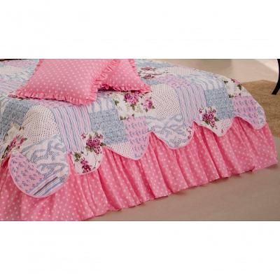 Kit Colcha Cobre Leito Belize Casal King Size 06 Pçs Rosa