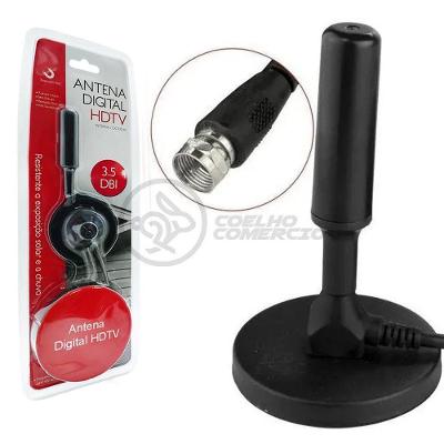 Antena Digital Portátil Interna E Externa Full Hdtv Vhf 4K