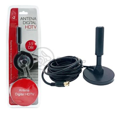 Antena Digital Portátil Interna E Externa Full Hdtv Vhf 4K
