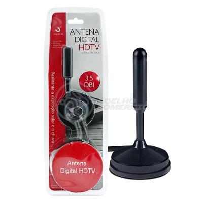 Antena Digital Portátil Interna E Externa Full Hdtv Vhf 4K