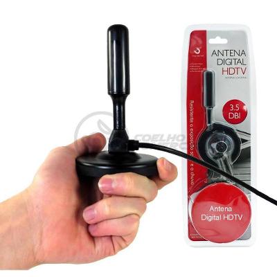 Antena Digital Portátil Interna E Externa Full Hdtv Vhf 4K