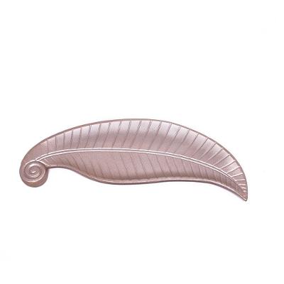 Bandeja Decorativa De Madeira Folha Rose 2X35X13cm