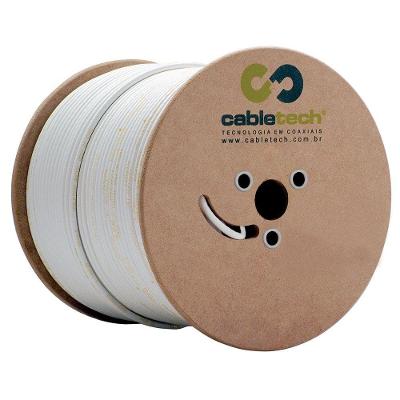 Cabo Coaxial Cabletech Std-40+tp3 Branco Bobina 305 M