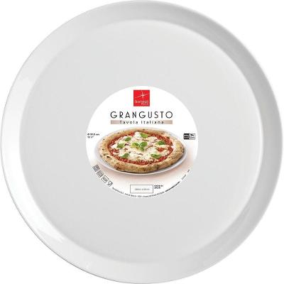 Bormioli Rocco Grangusto Prato Pizza 2X33X33Cm Vidro Temperado Branco