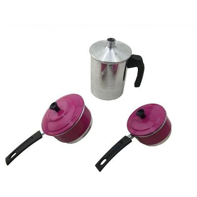 Cuscuzeiro Individual para Duas Pessoas Liso Rosa
