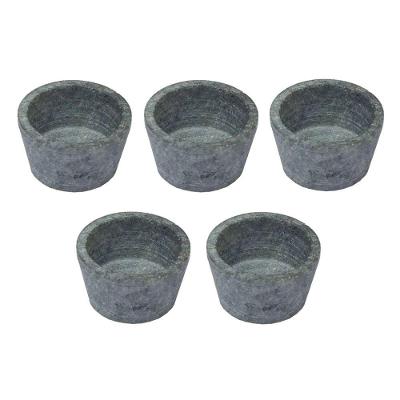 Kit 5 Mini Molheira Tigela Molho Petisco Em Pedra Sabão 50Ml