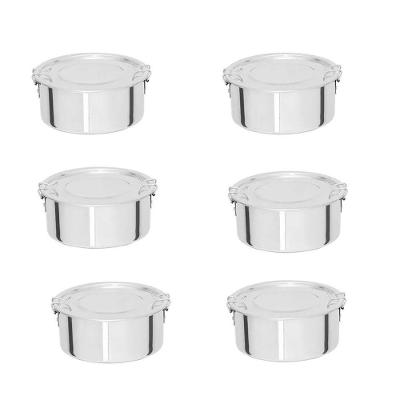 Kit de Marmita Redonda de Alimento 1,2 Litros 06 Unidades