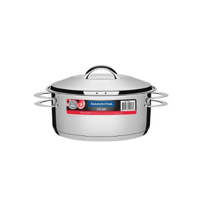 Panela Em Aço Inox Fundo Triplo Linha Solar 4,7 Litros Pit 1 - Tramontina