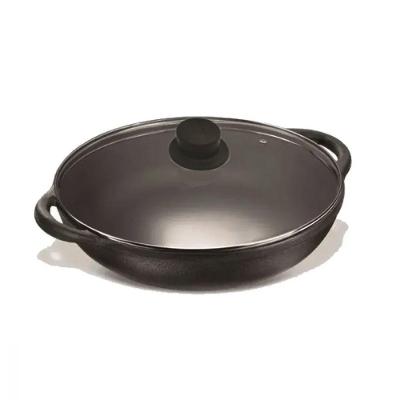 Panela Parmegiana de Ferro Fundido com Tampa 29 Cm.