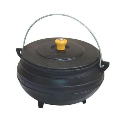 Panela Tripé de Ferro Fundido com Tampa Capacidade 6L