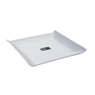 Prato Quadrado Casual Grande Cozy 20,6 X 20,6 X 2,6 Cm Branco Coza