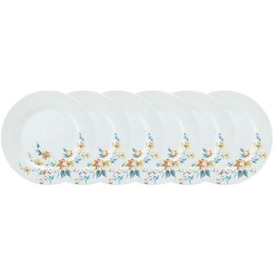 Conjunto De Pratos Rasos 06 Peças Mônica Schmidt