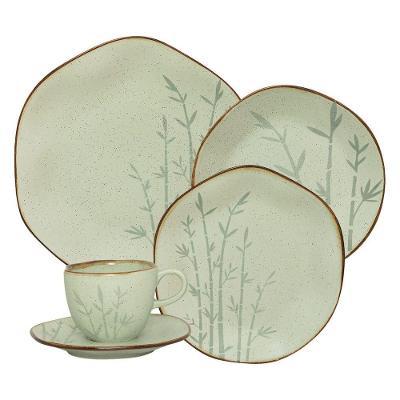 Jogo De Jantar Em Porcelana Ryo Com 30 Peças Oxford Bambu