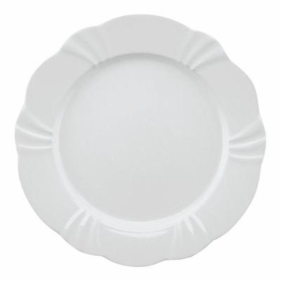 Jogo De Pratos Rasos Em Porcelana Soleil Com 6 Peças 29cm Oxford White