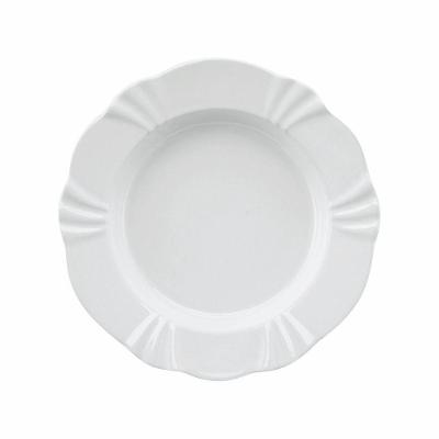 Jogo De Pratos Fundos Em Porcelana Soleil Com 6 Peças 24cm Oxford White