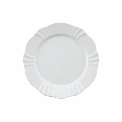 Jogo De Pratos Sobremesa Em Porcelana Soleil Com 6 Peças 23cm Oxford White