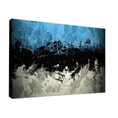 Quadro Abstract Three Colors Br Artes Grande 118x78